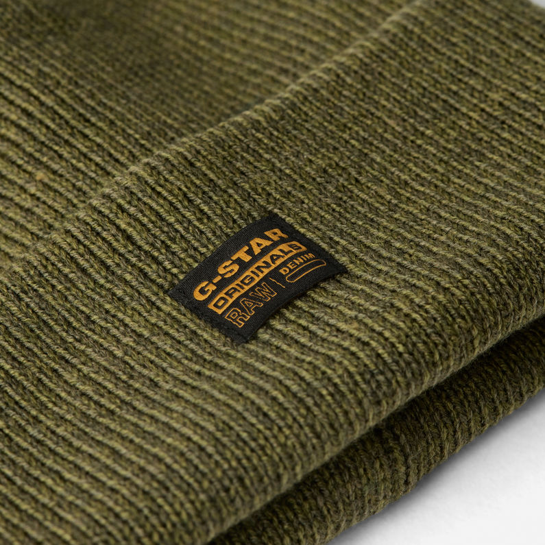 G-STAR® Effo Long Beanie Multi color detail shot buckle
