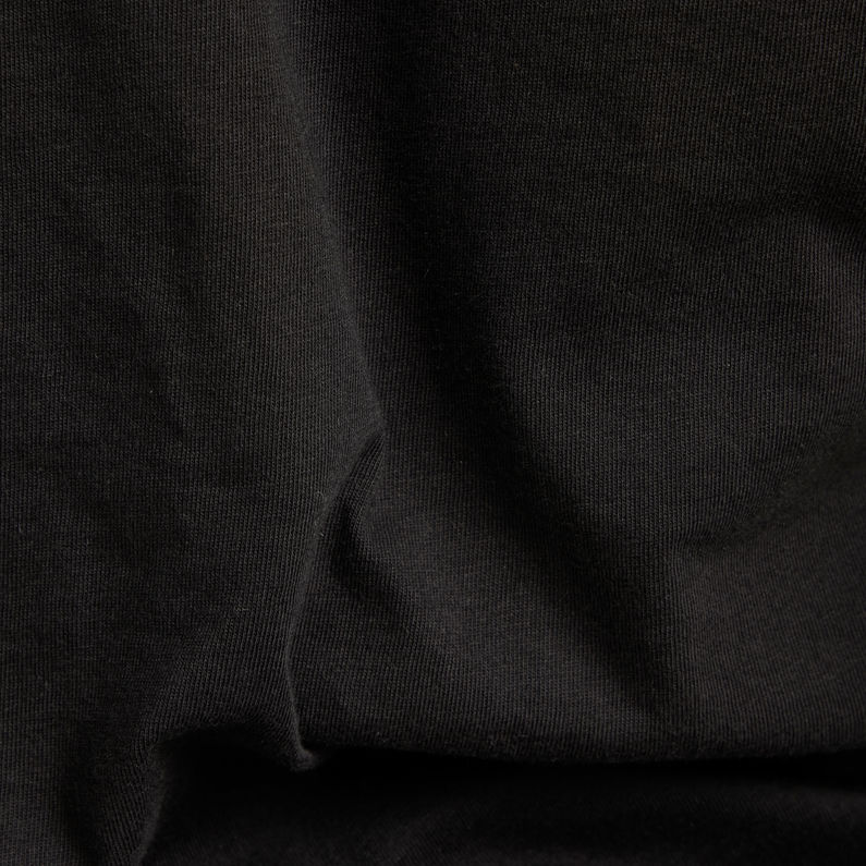 G-Star RAW® Rolled Edge Long Sleeve Top C Black
