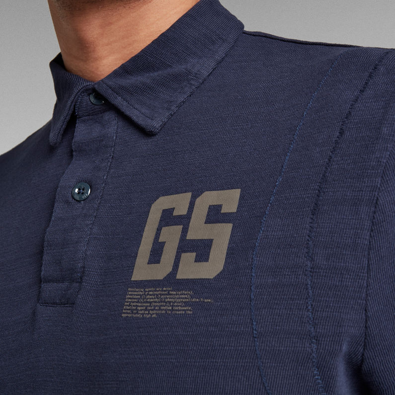G-Star RAW® Stitch & Graphic Poloshirt Dunkelblau