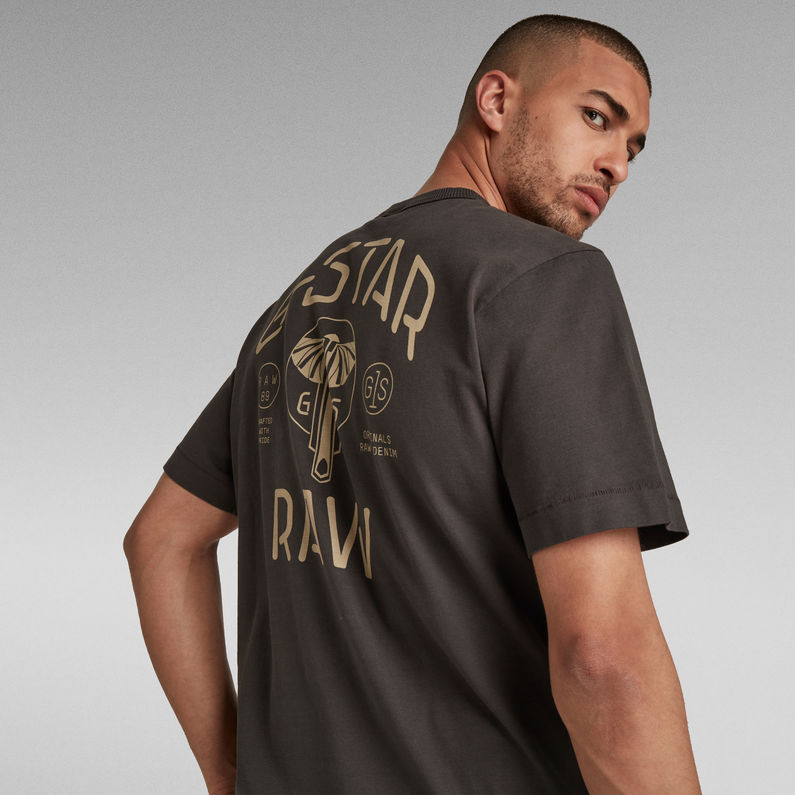 G-STAR® Back Logo Loose T-Shirt Grau