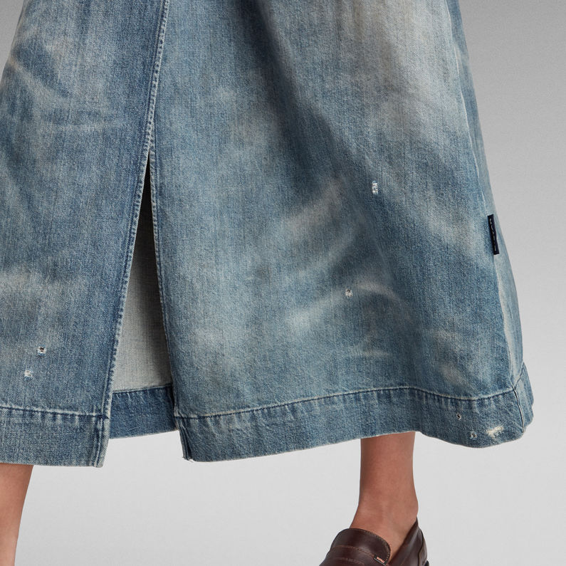 G-STAR® A-Line Maxi Wrap Skirt ミディアムブルー