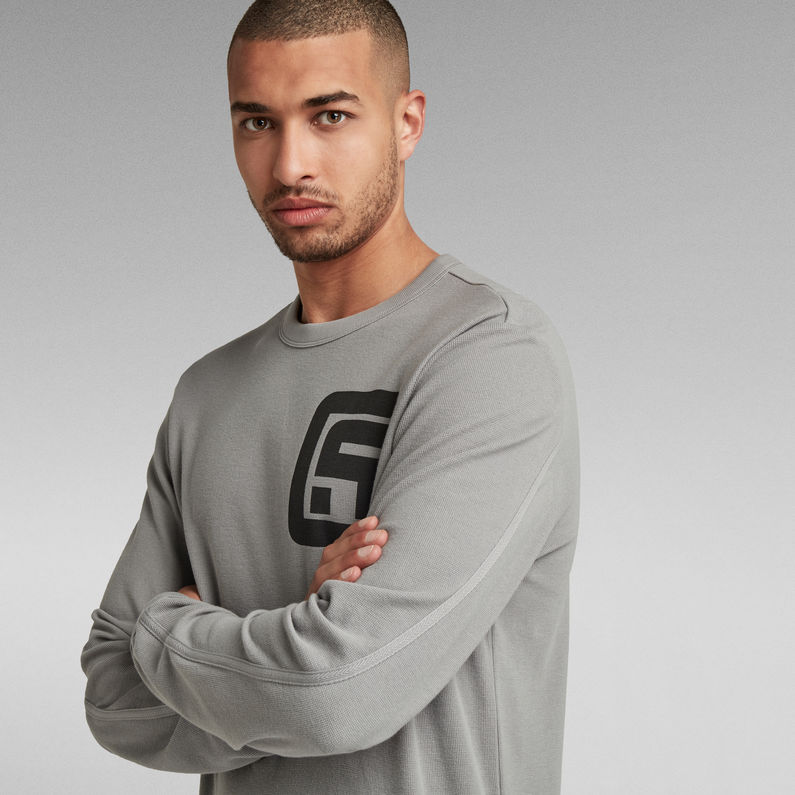 G-Star RAW® Lightweight Chest Graphic Sweater Grey