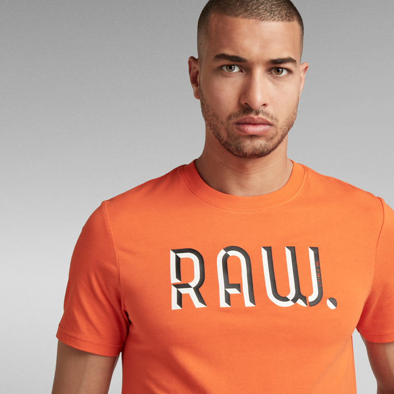 G-STAR® 3D RAW. Slim T-Shirt Orange