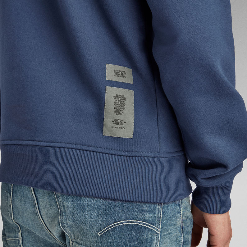 G-STAR® Sweat à capuche Mask Bleu foncé