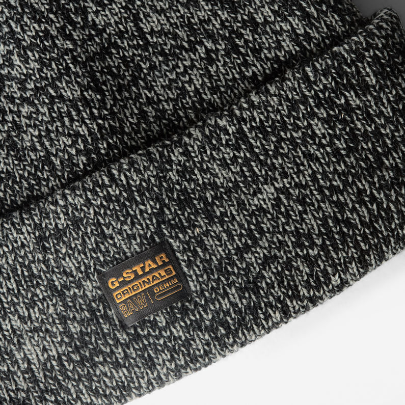 G-STAR® Effo Long Beanie Multi color detail shot buckle
