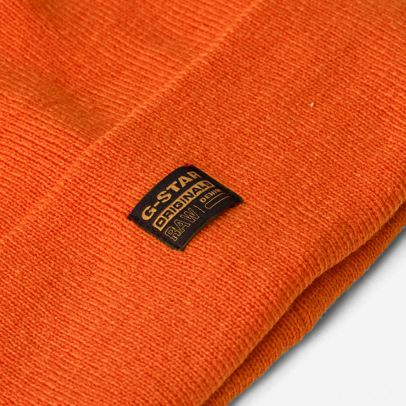 G-STAR® Effo Long Beanie Orange detail shot buckle