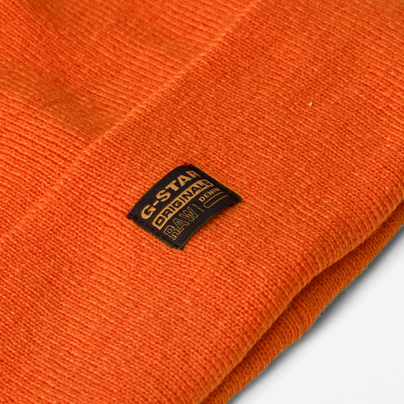 G-Star RAW® Effo Long Beanie Orange detail shot buckle