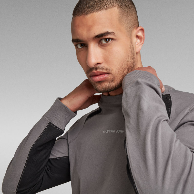 G-STAR® Moto Neoprene T-Shirt Grey