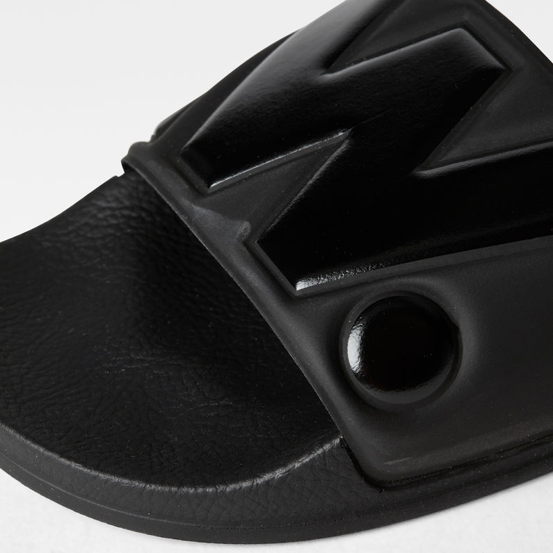G-STAR® Sandales Cart slide II Noir detail