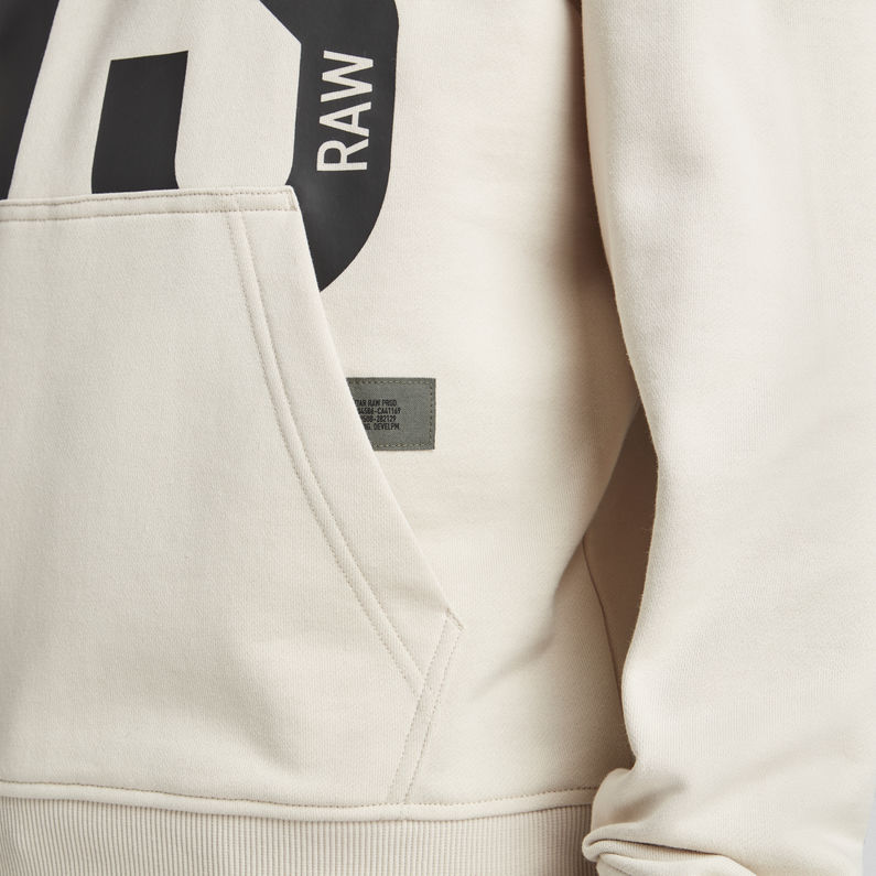 G-Star RAW® Sweat à capuche 89 Logo Block Beige