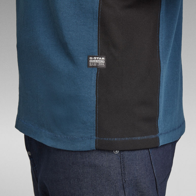 G-STAR® T-shirt Moto Neopreen Donkerblauw