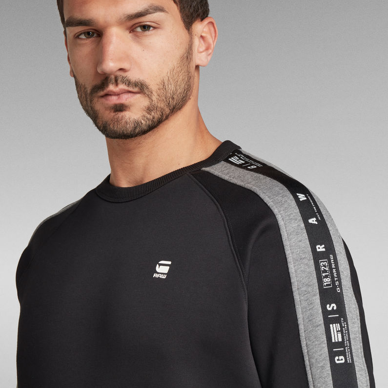 G-STAR® Sport Heather Stripe Sweater Black