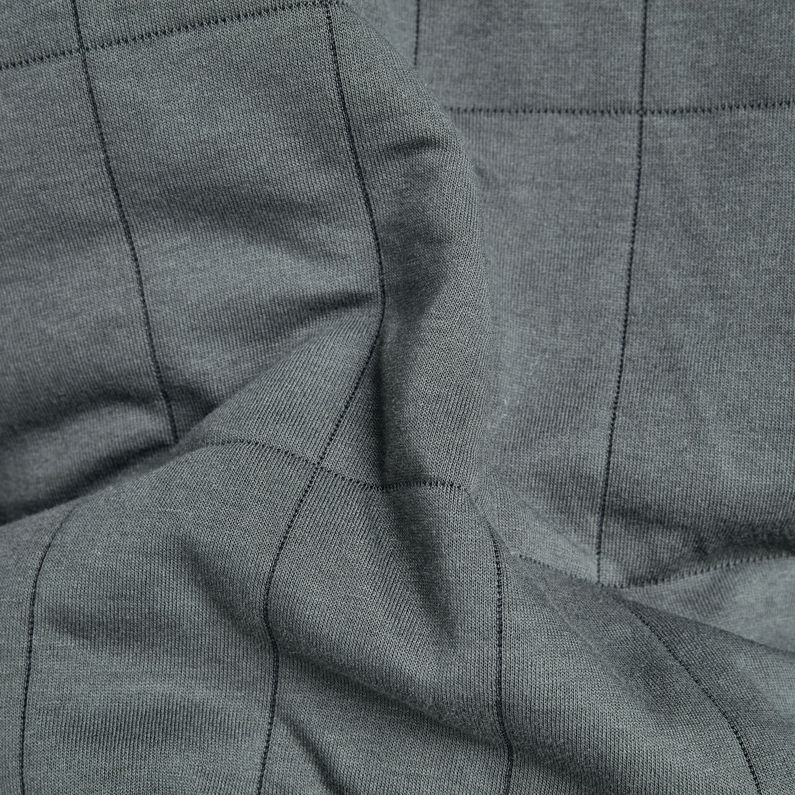 G-STAR® Square Quilted Zip Through Sweater Grey