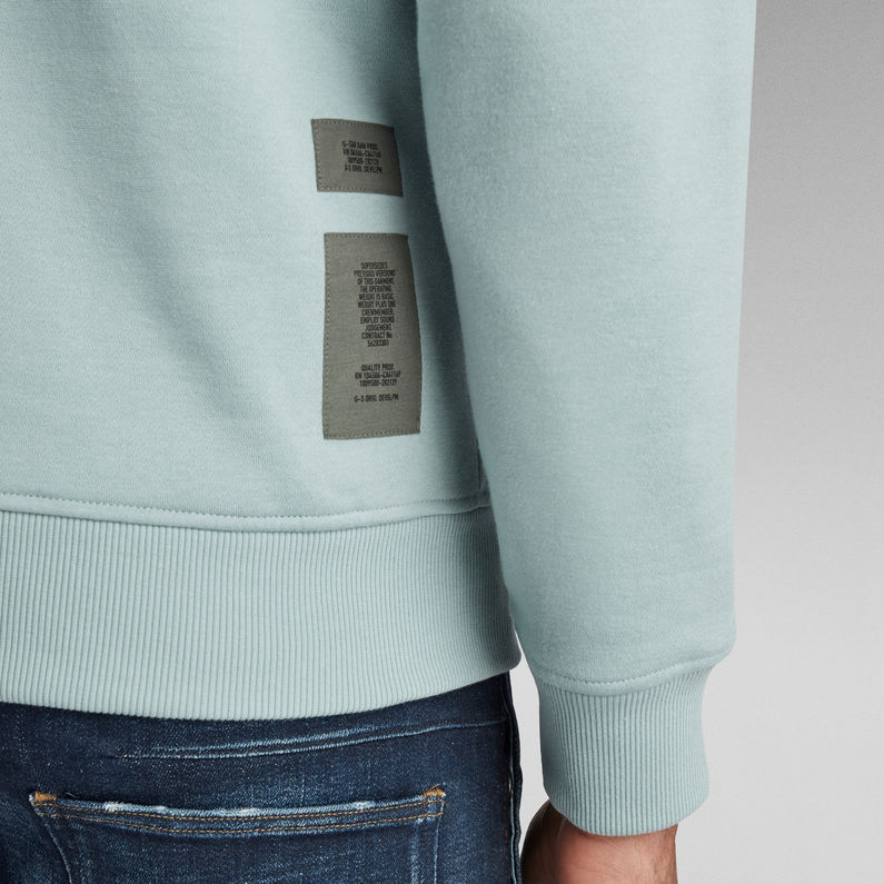 G-STAR® Original Label R Sweater Light blue