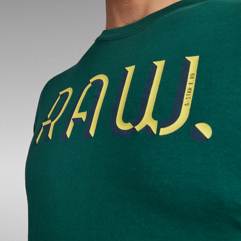 G-Star RAW® 3D RAW. Slim T-Shirt Green