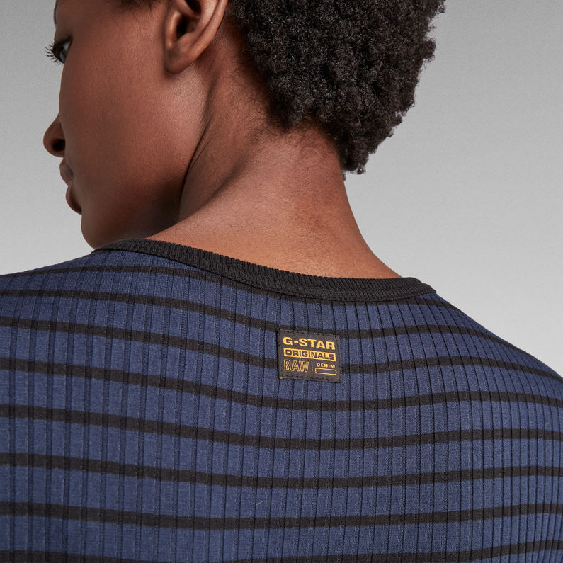 G-STAR® Haut Slim Rib Stripe Multi couleur