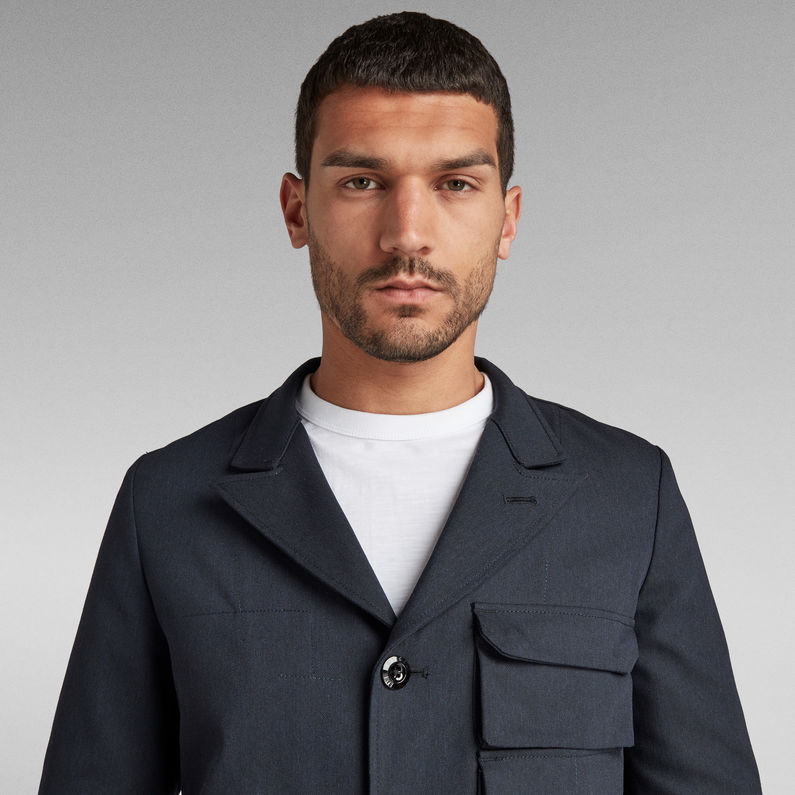 GSRR 4-Button Blazer | Dark blue | G-Star RAW® US