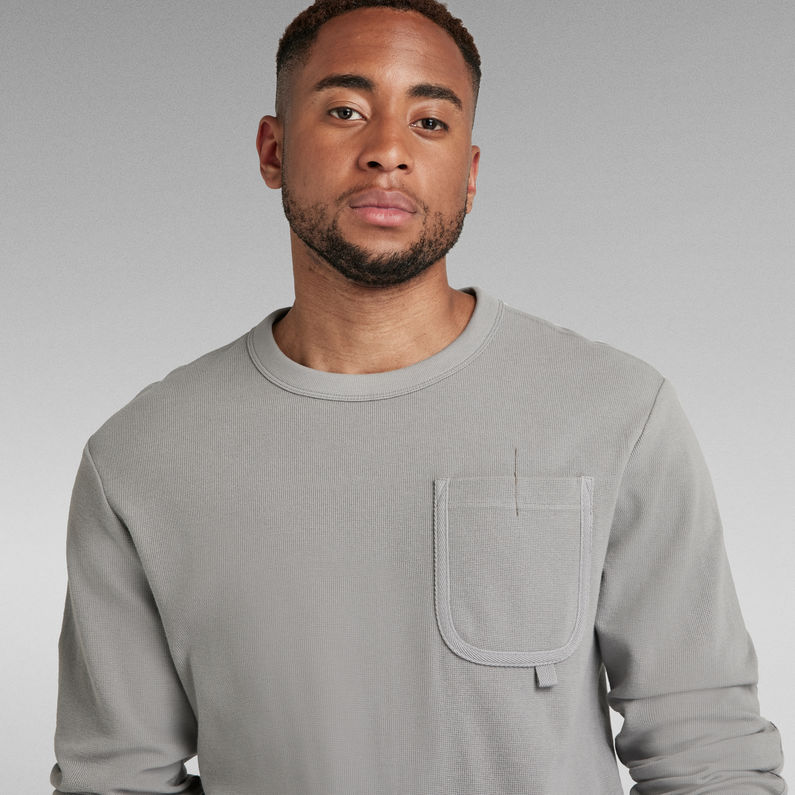 G-Star RAW® Lightweight Pocket Tape Sweater Grey