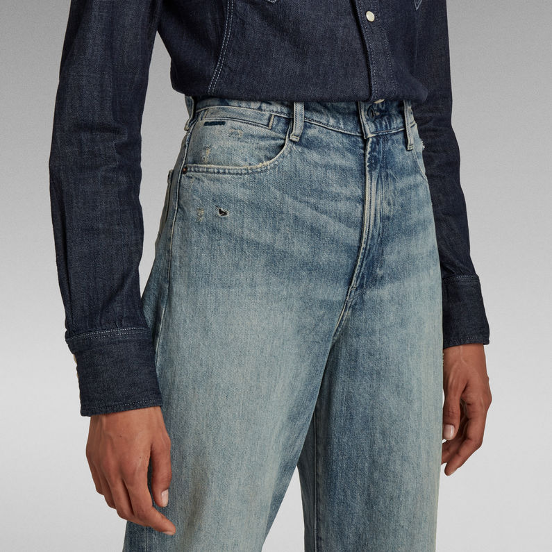 G-STAR® Tedie Ultra High Straight Jeans Mittelblau