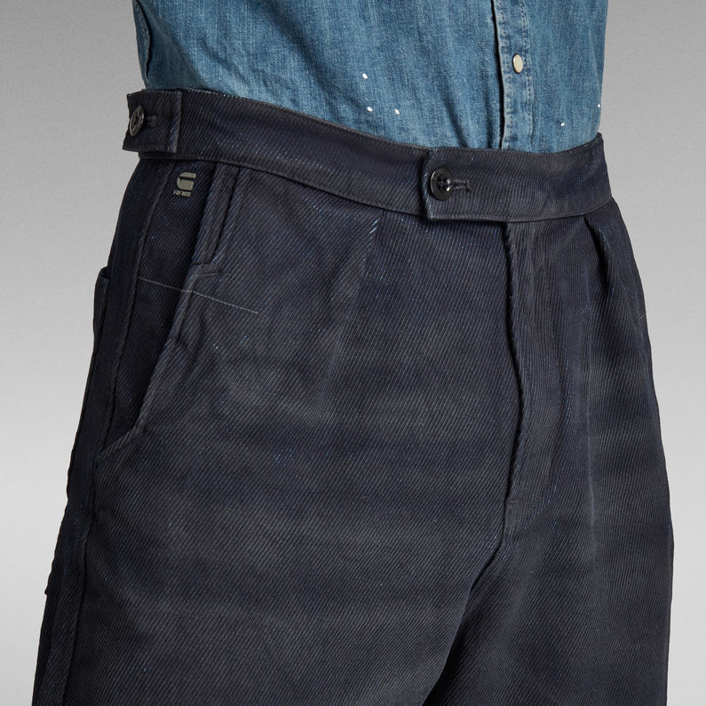 G-STAR® Pleated Relaxed Chino Donkerblauw