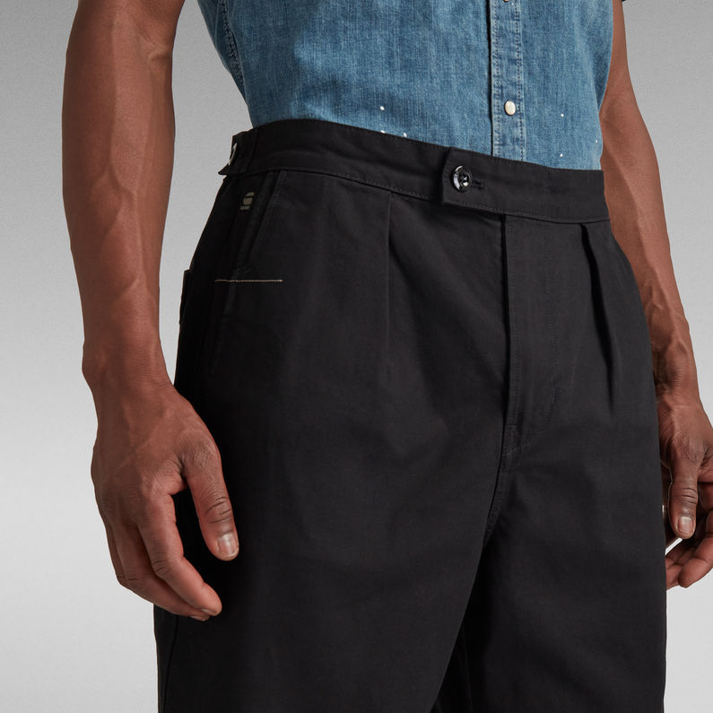 G-Star RAW® Pleated Relaxed Chino Black