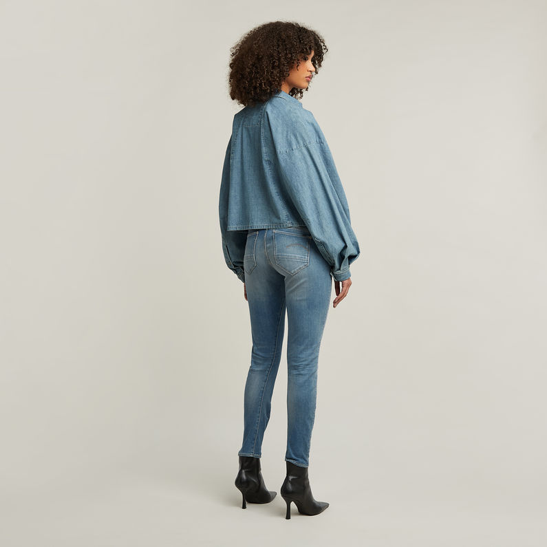G-Star RAW® Arc 3D Mid Waist Skinny Jeans Mittelblau