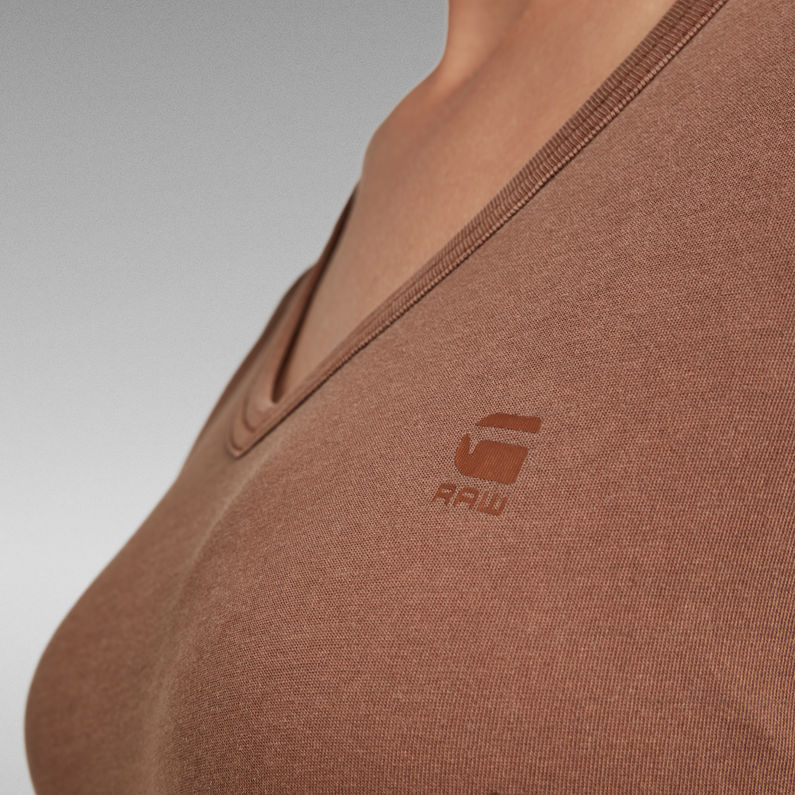 G-STAR® Eyben Slim T-Shirt Overdyed Bruin