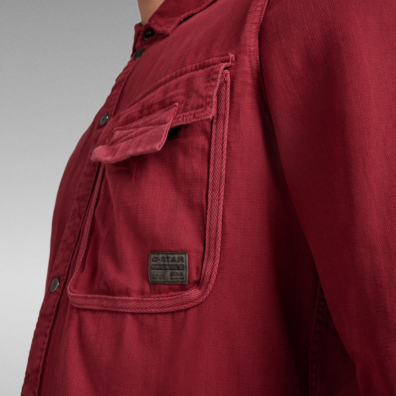 G-STAR® Camisa Bound Pocket Slim Rojo