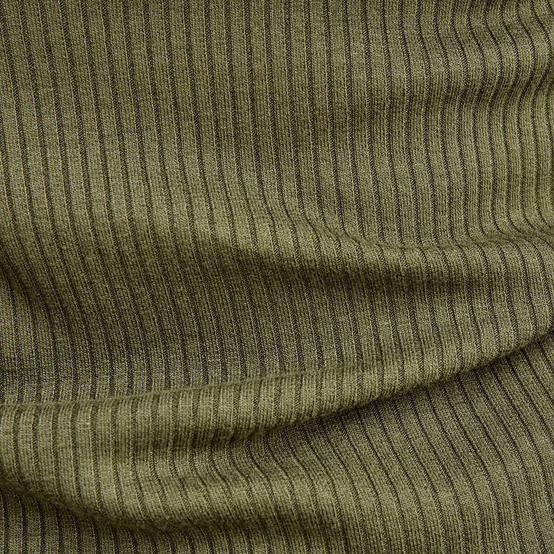 G-STAR® Slim Rib Mock Neck Top Green