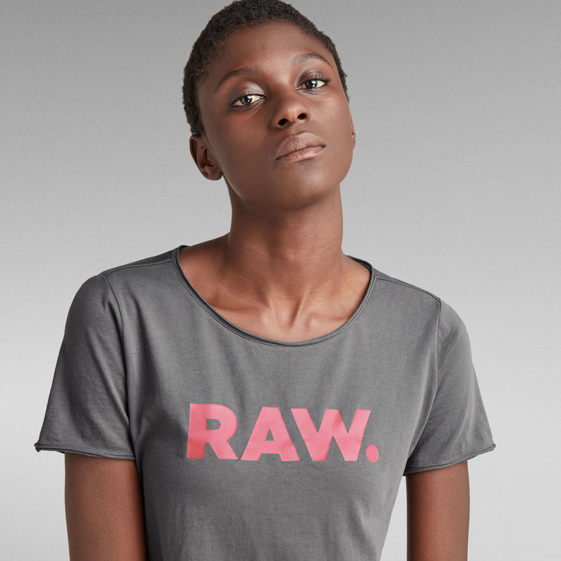 G-STAR® RAW. Slim Graphic Top Grey