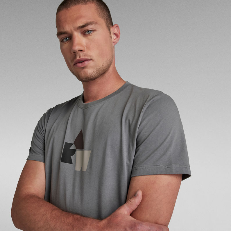 G-STAR® RAW Logo T-Shirt Grau