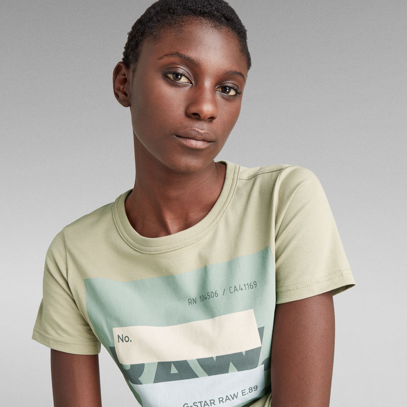 G-Star RAW® RAW. Covered Long Slim Top Grün