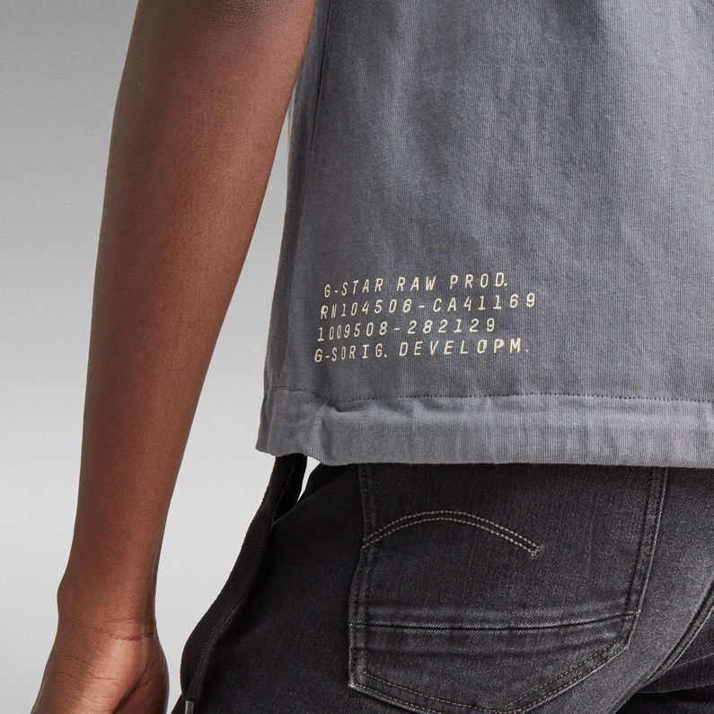 G-STAR® Adjustable Rib T-Shirt Grey