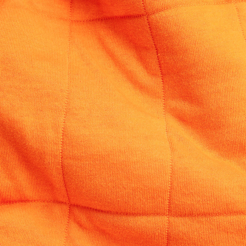 G-STAR® Square Quilted Zip Through Sweater Orange