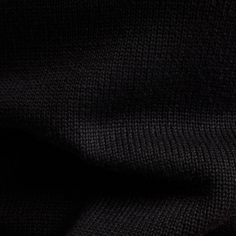 G-Star RAW® Core Mock Knitted Pullover Schwarz