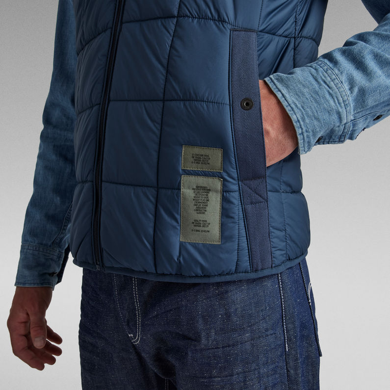 G-STAR® Veste sans manches Meefic Square Quilted Bleu foncé