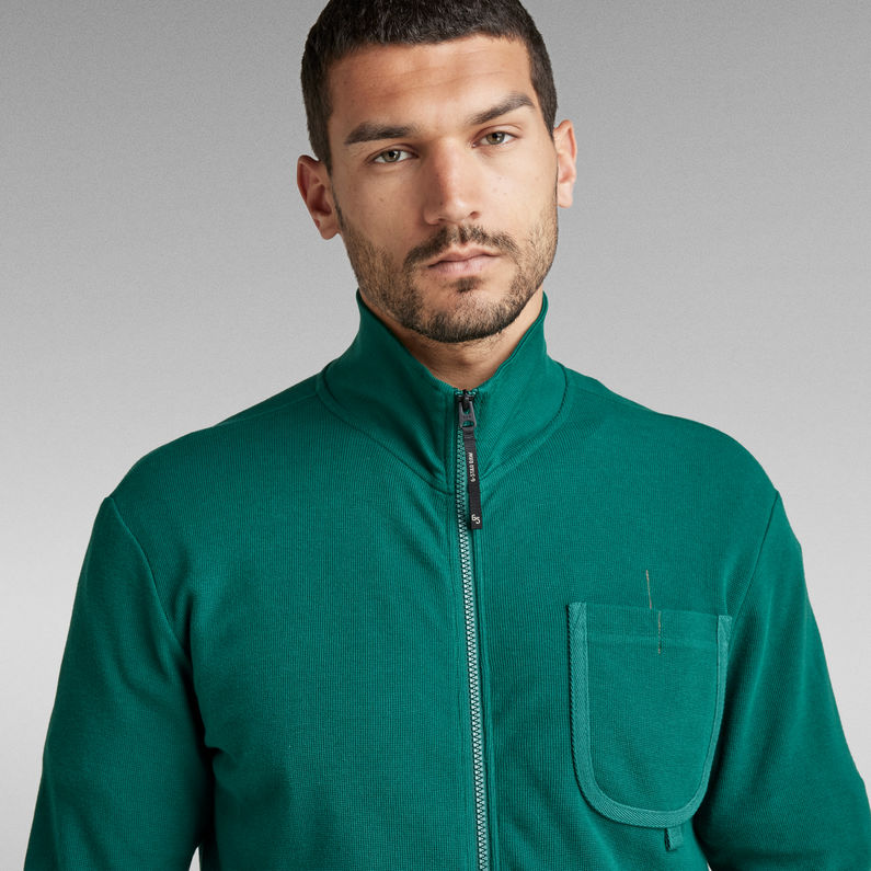 G-Star RAW® Zip Through Tweeter Pocket Tape Green
