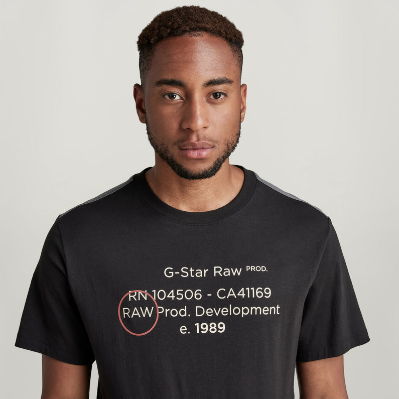 G-Star RAW® Lash Text Graphic T-Shirt Zwart