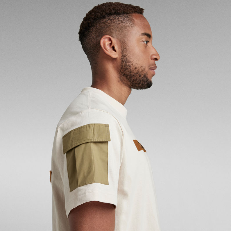 G-STAR® Utility Mix Pocket Loose T-Shirt Weiß