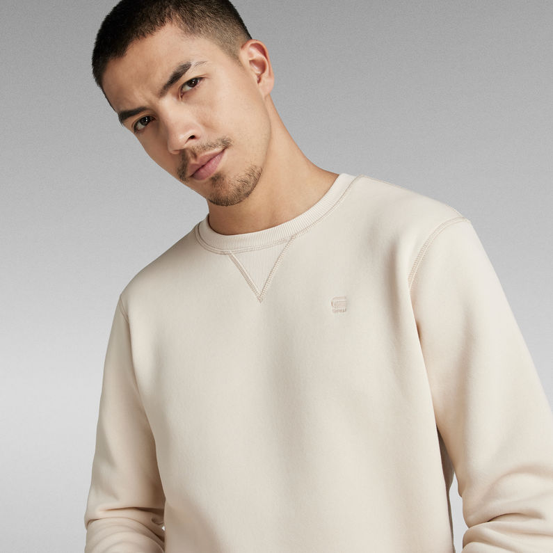 G-STAR® Sweat Premium Core Blanc