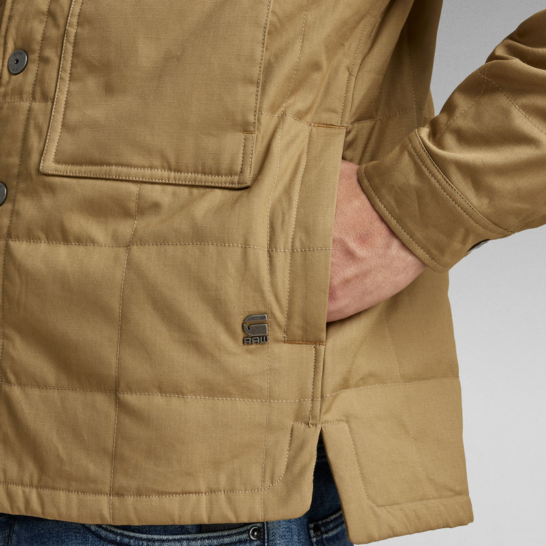 G-Star RAW® Sobrecamisa Postino Quilted Marrón
