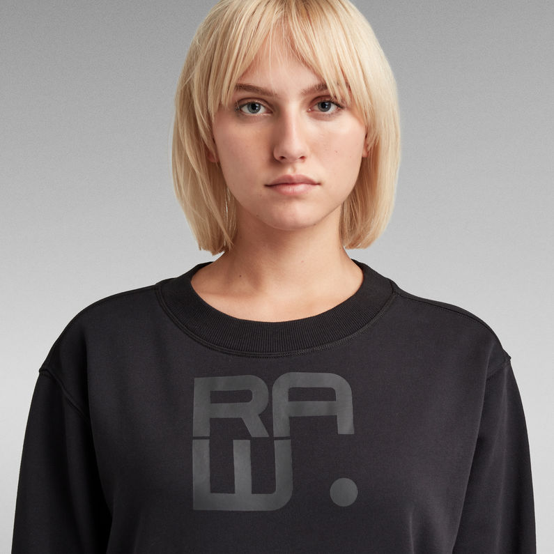 G-Star RAW® Graphic Crew Sweater Black