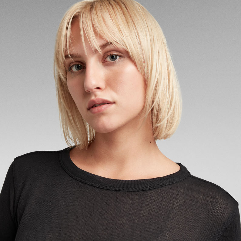 G-STAR® Fine Mesh Oberteil Schwarz