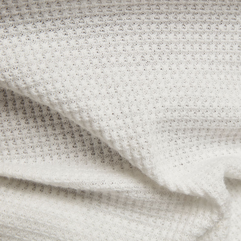 G-STAR® Waffle Slim Granddad T-Shirt Weiß