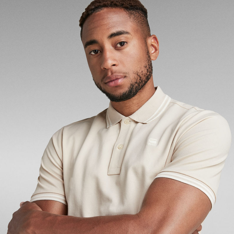 G-STAR® Dunda Slim Striped Polo White