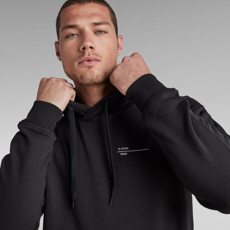 G-STAR® Sweat Astra Wrap Hooded Noir