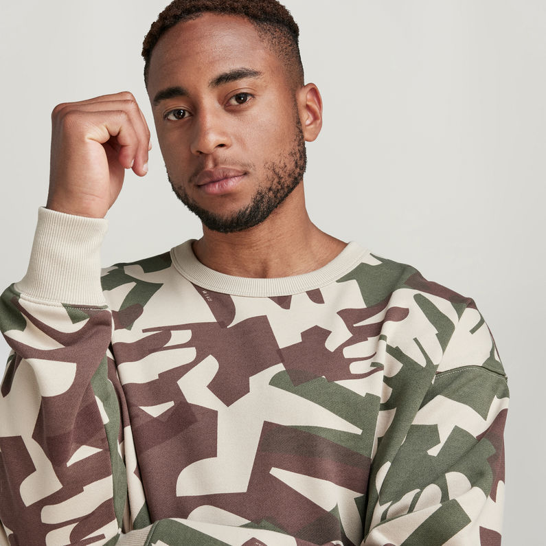 Camo Oversized Sweater | Multi color | G-Star RAW® US