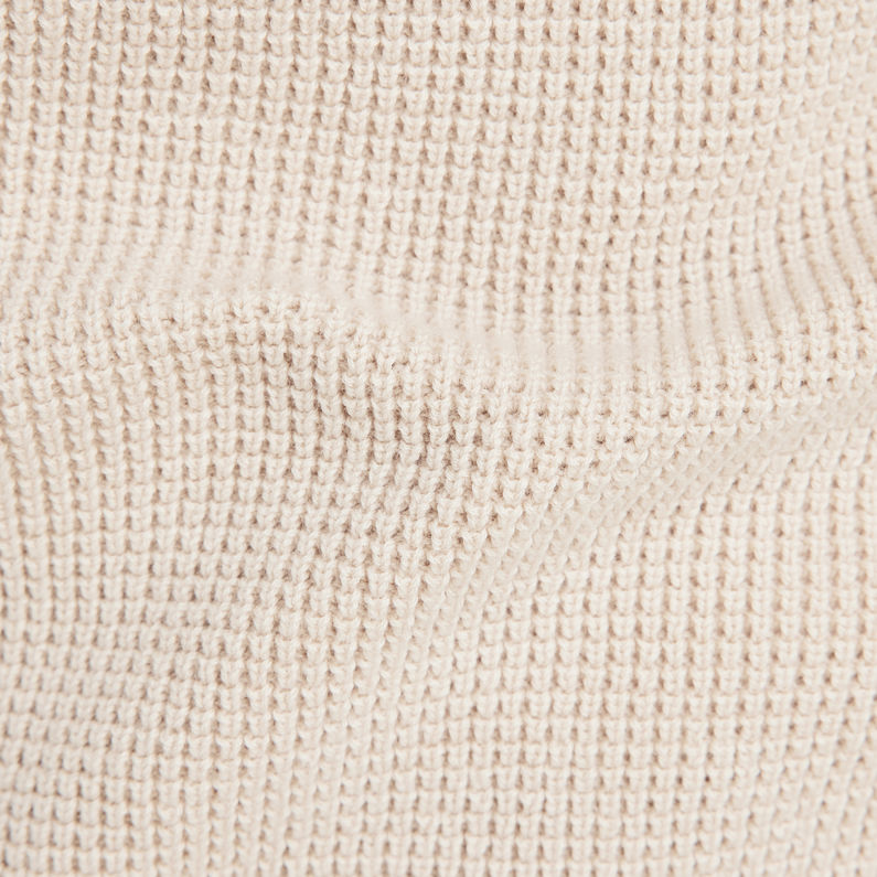 G-Star RAW® Cargo Zip Knitted Pullover Weiß