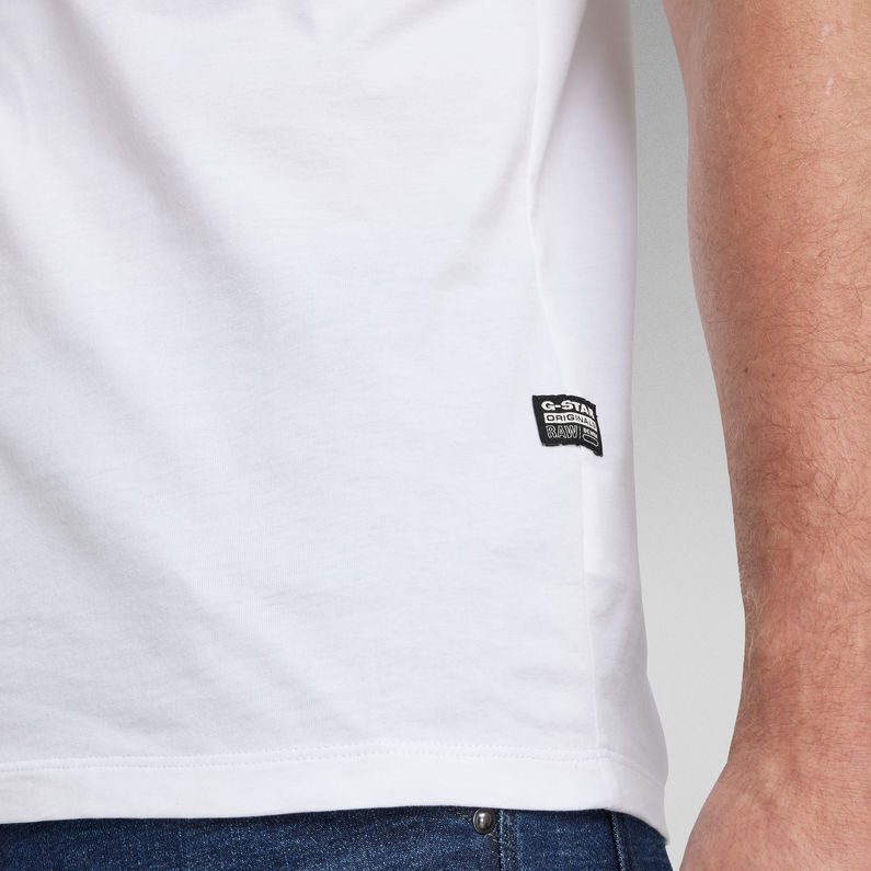 G-Star RAW® Camiseta Chest Graphic Slim Blanco