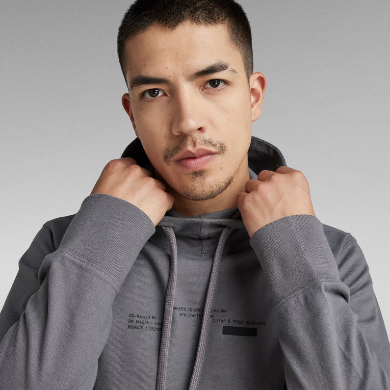 G-Star RAW® Lightweight Hooded Sweater Grau
